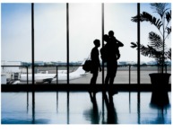 mom and dad at the aiport