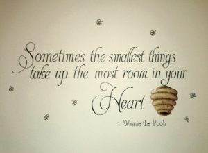 Nursery quote mural by Annette Dostaler