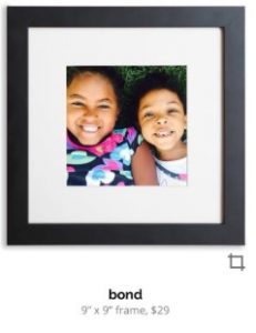 photo of two kids in a frame
