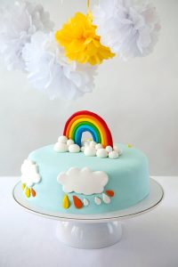 rainbow birthday cake