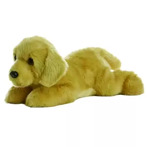 Aurora® Adorable Flopsie™ Goldie™ Stuffed Animal - Playful Ease - Timeless Companions - Brown 12 Inches