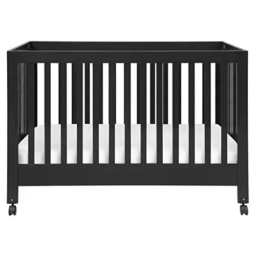 Babyletto Maki Full-Size Folding Crib, Black