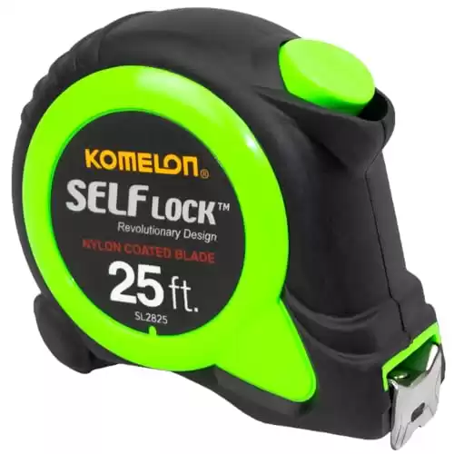 Komelon SL2825 Self Lock 25-Foot Power Tape