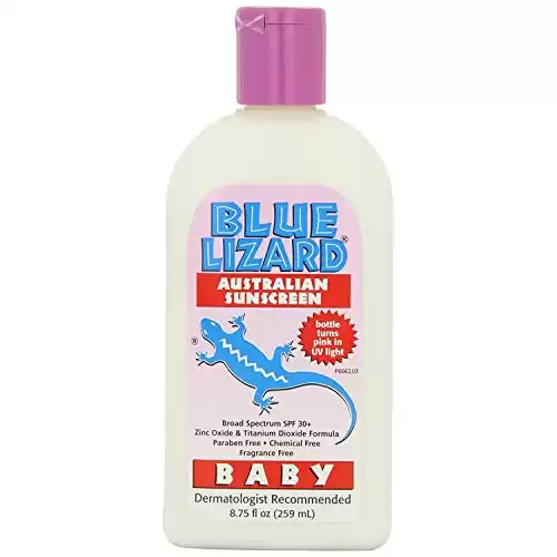 Blue Lizard Australian Sunscreen - Baby Sunscreen SPF 30+ Broad Spectrum UVA/UVB Protection - 8.75 Fl. Oz Bottle