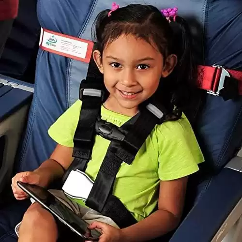 Cares Airplane Harness For Kids - Toddler Travel Restraint - Provides Extra Safety For Children on Flights - Light Weight, Easy to Store and Installs In Minutes, Black
