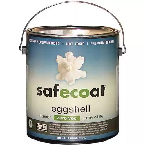 Afm Safecoat Eggshell Enamel Pastel Base 0 Voc, White 32 Oz. Can 1/Case
