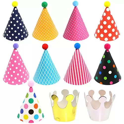 Vesil Kids Birthday Party Hats, Assorted