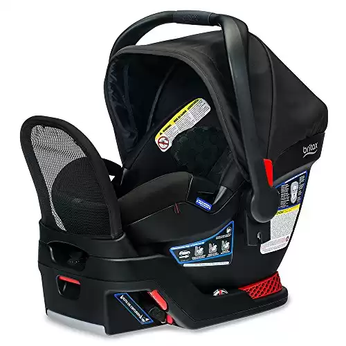 BRITAX B-Safe Endeavours Infant Car Seat - Rear Facing | 4 to 35 Pounds - Reclinable Base, 3 Layer Impact Protection, Circa