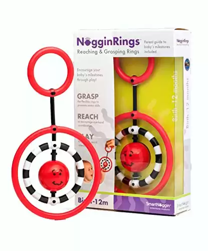 SmartNoggin NogginRings Reaching and Grasping Rings Toy for Baby Developmental Milestones