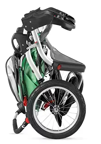 Schwinn Turismo Double Swivel Stroller, Green/Black